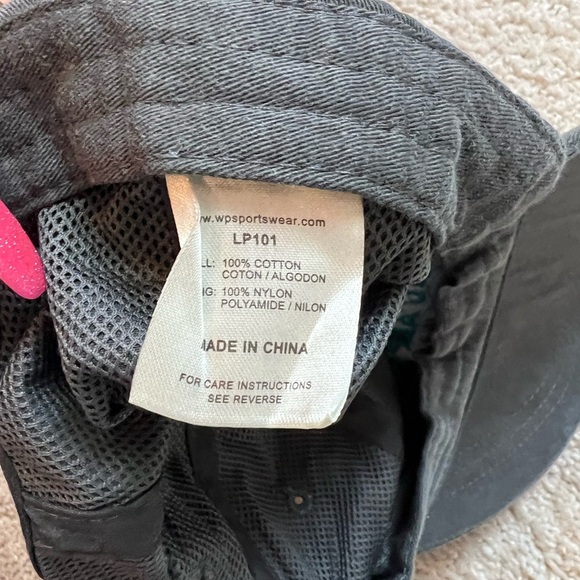 Zeta Tau Alpha Black Cap with Teal Embroidery by Adam’s - Picture 4 of 5